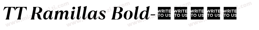 TT Ramillas Bold字体转换
